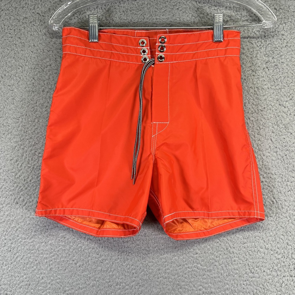 Birdwell Orange Men’s Lace-Up Swim Board Shorts